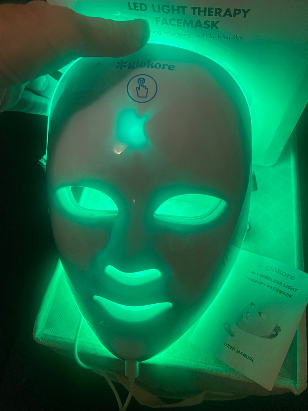 LED Facial Mask for Women Skincare - White, - Picture 10 of 17